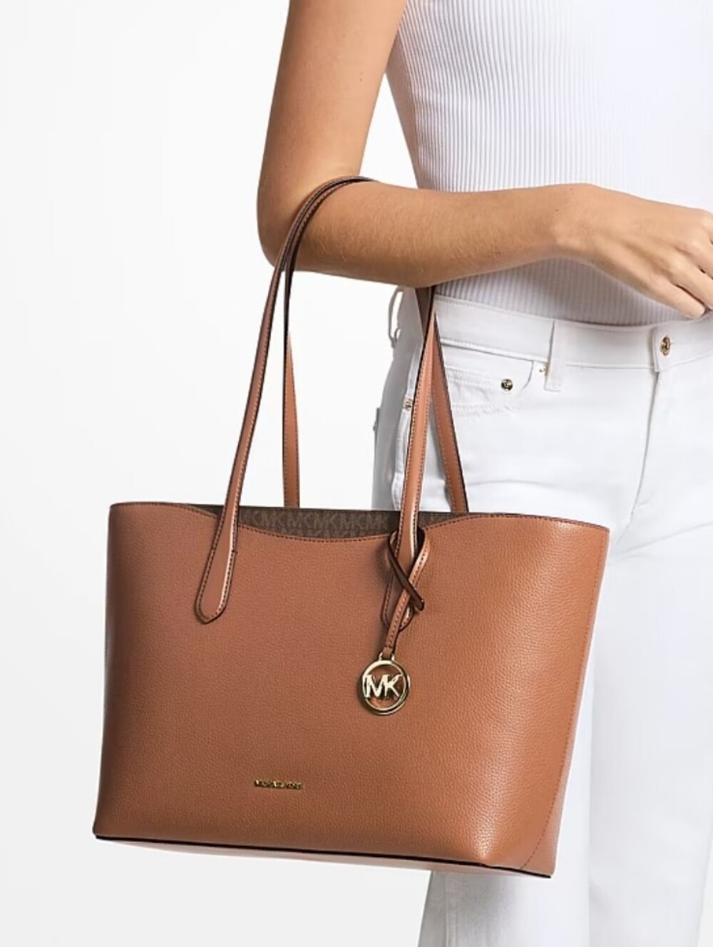 Michael Kors Arden Large Brown Tote - Picture 8 of 9